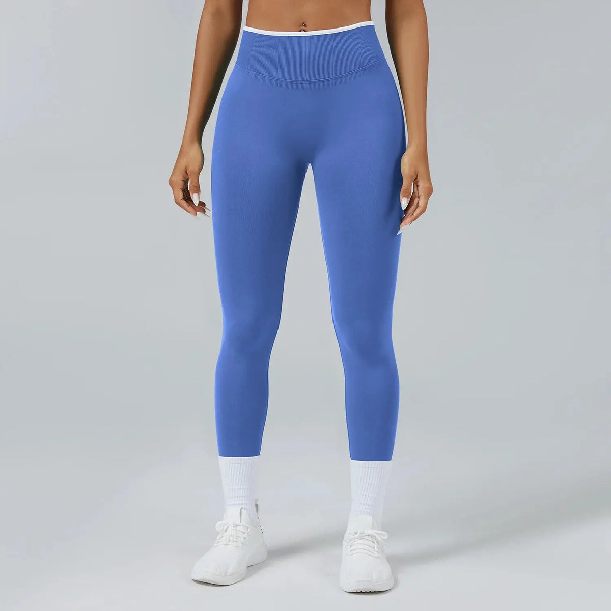 Ensemble Yoga Femme 2 Pièces Sans Couture - Legging Taille Haute et Soutien-Gorge pour Fitness