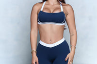 Ensemble Yoga Femme 2 Pièces Léger Imprimé Patchwork - Soutien-Gorge et Legging Taille Haute - MIQI-120878
