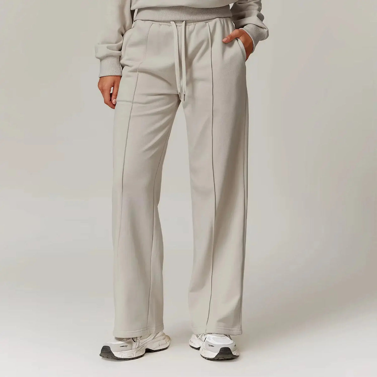 Ensemble Sport Femme 4 Pièces - Débardeur, Sweat à Capuche, Haut à Manches Longues et Pantalon Jogger - Joyyoung