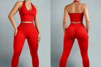 Ensemble Yoga Femme 2 Pièces Sans Manches - Soutien-Gorge Bandeau et Short Taille Haute - Mango-25492