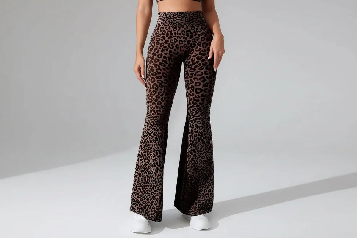 Legging Léopard Taille Haute Femme - Automne Hiver