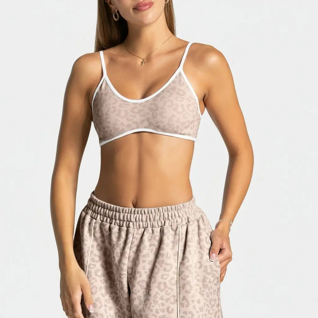 Ensemble de Sport Imprimé Léopard pour Femme