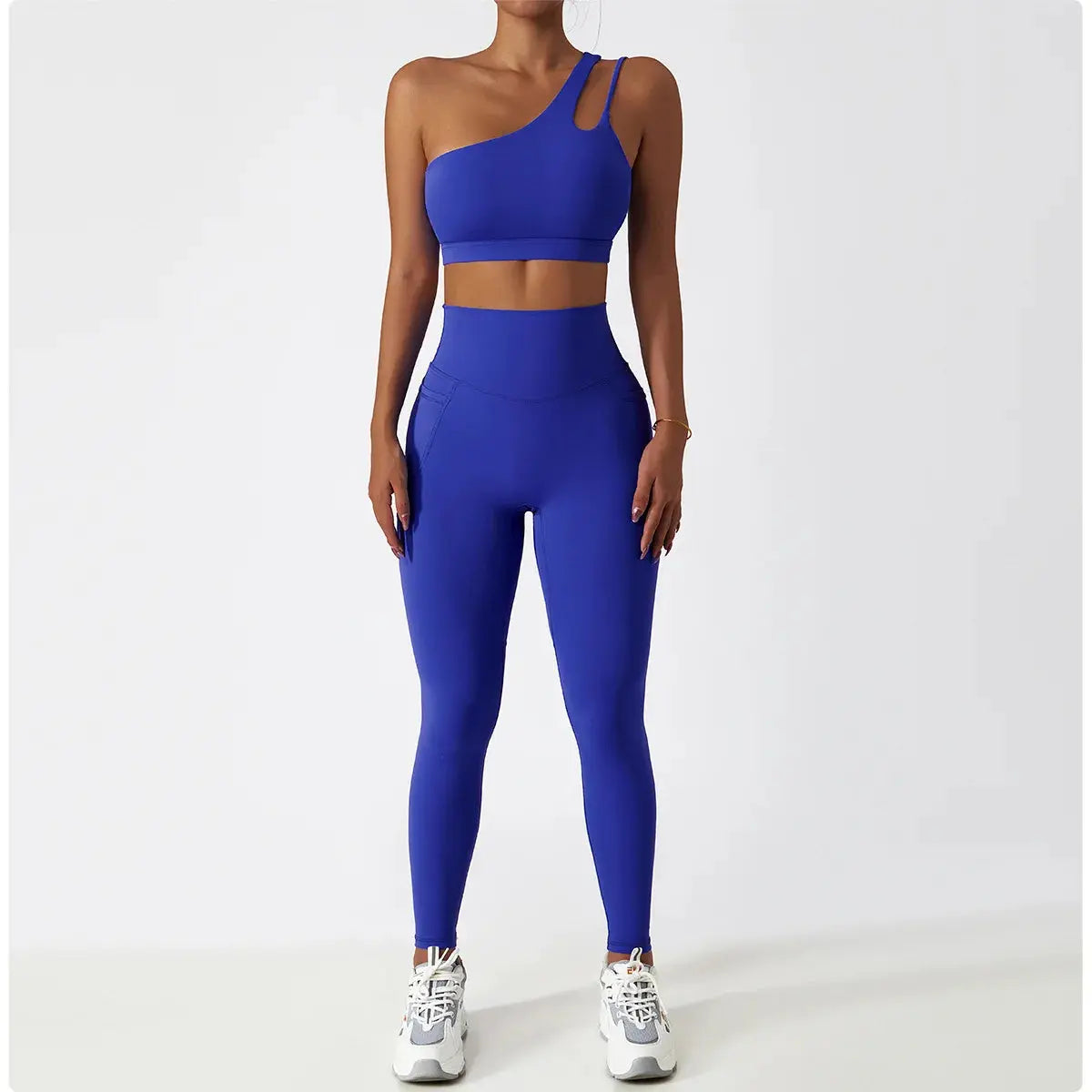 Ensemble Yoga Femme 2 Pièces - Débardeur et Legging Taille Haute