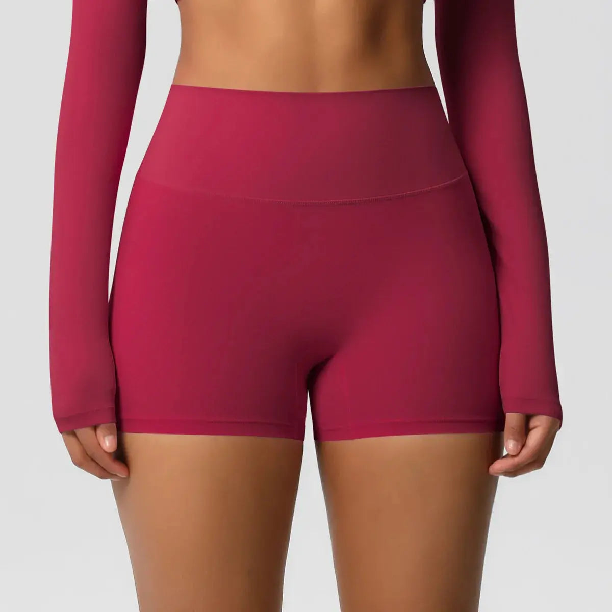 Ensemble Yoga Femme 2 Pièces Sans Manches Col Halter Côtelé Sans Couture - Y3530118