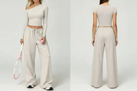 Pantalon Asymétrie jambe large taille haute ROYLES