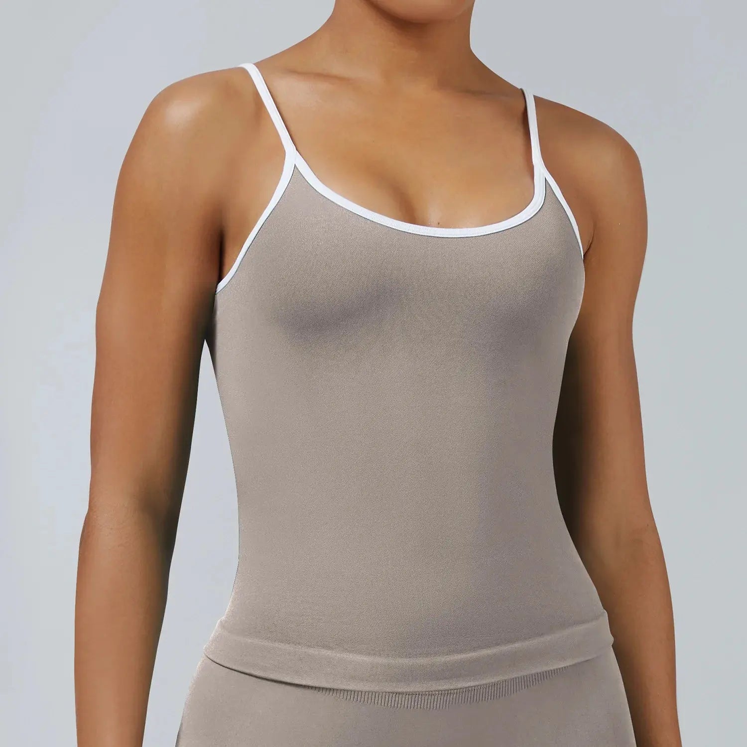 Ensemble Yoga Femme 2 Pièces Sans Couture - Legging Taille Haute et Soutien-Gorge pour Fitness