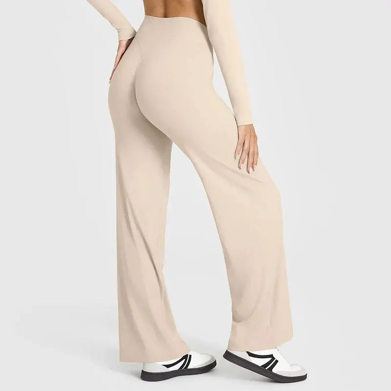 Legging Yoga Femme Jambe Large Taille Haute Contrôle Ventre - YK1339-RX