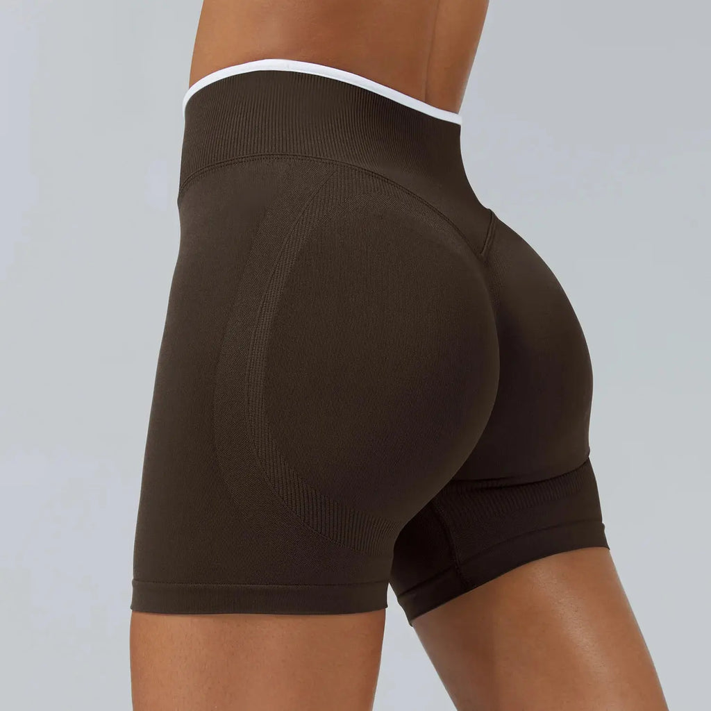 Ensemble Yoga Femme 2 Pièces Sans Couture - Legging Taille Haute et Soutien-Gorge Color Block