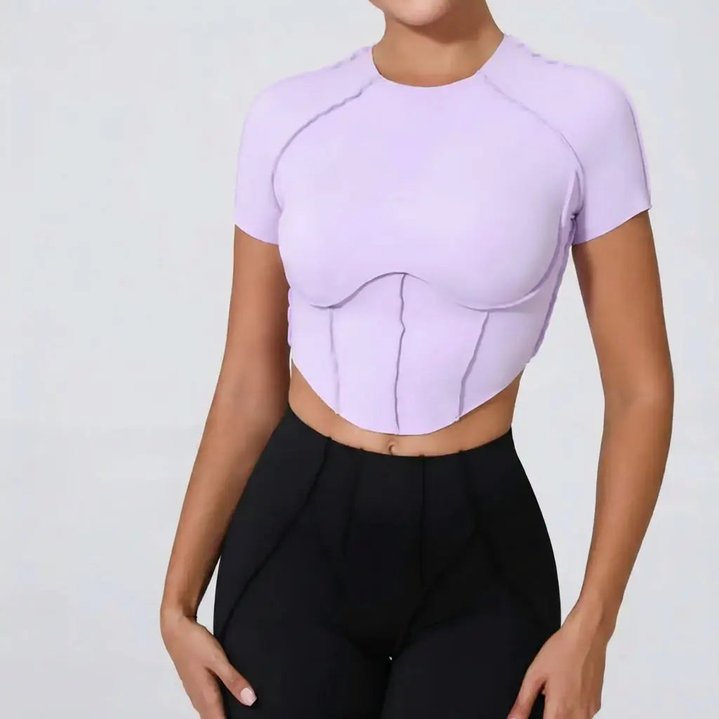 Top Yoga Femme Sans Manches Col Halter Respirant Séchage Rapide - 0673