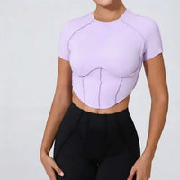 Top Yoga Femme Sans Manches Col Halter Respirant Séchage Rapide - 0673