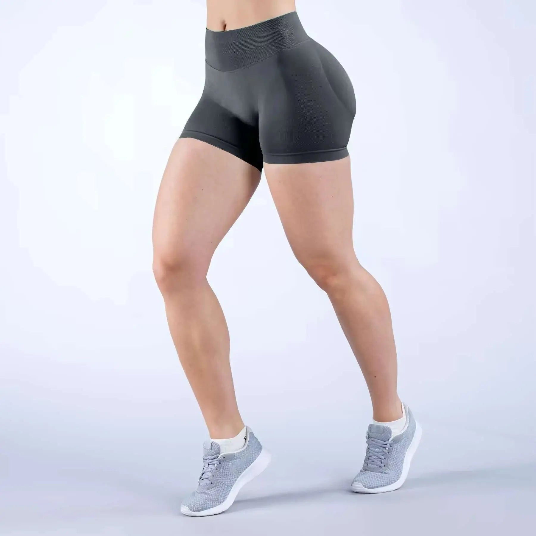 Short de Sport Femme Taille Haute Sans Couture - JY5296