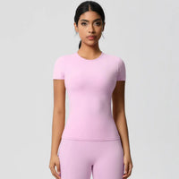 Ensemble Yoga Femme 2 Pièces Sans Manches Col Halter Côtelé Sans Couture - Y3530118