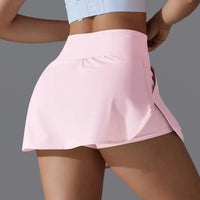 Jupe de Tennis Femme Taille Haute - Short Intégré et Poche Arrière