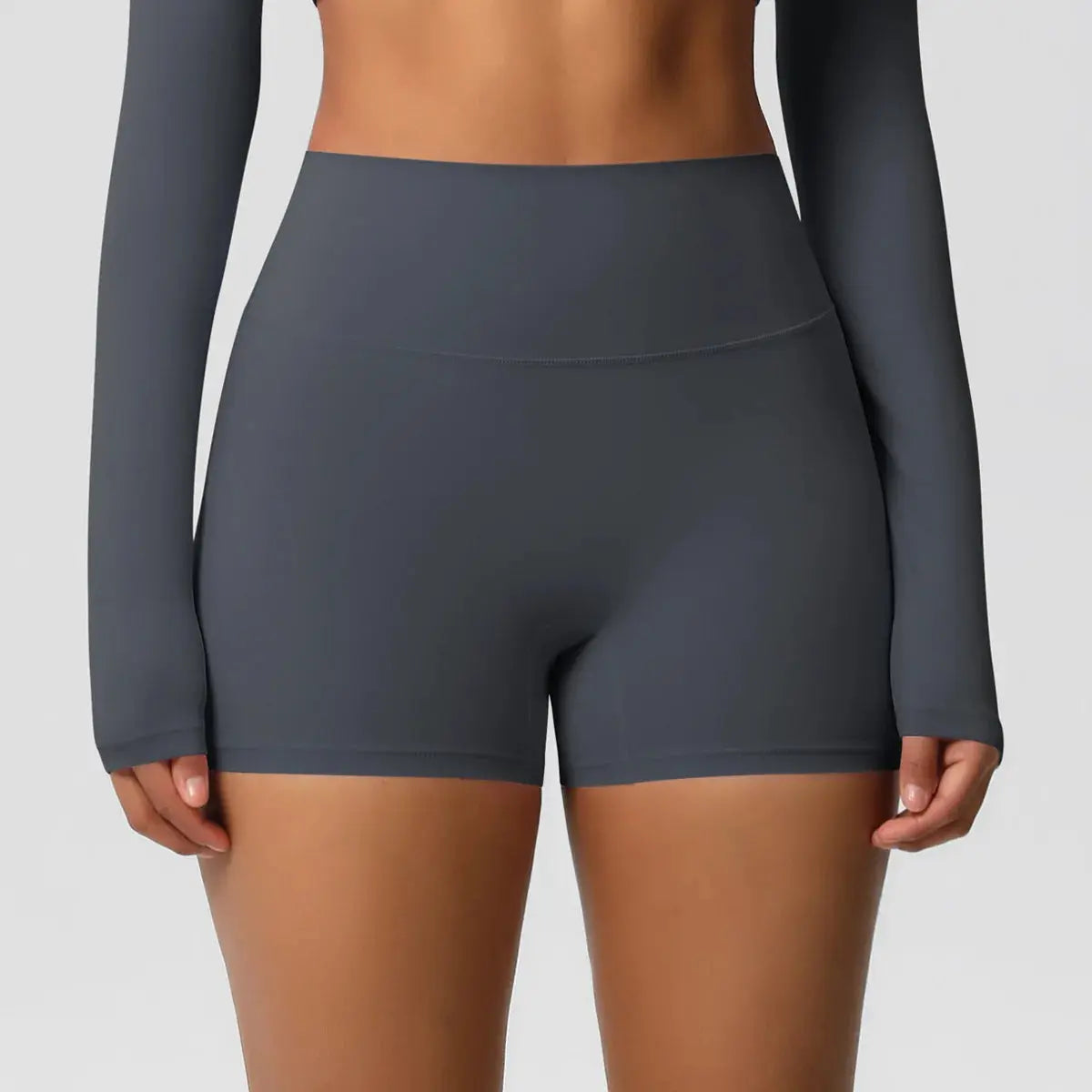 Ensemble Yoga Femme 2 Pièces Sans Manches Col Halter Côtelé Sans Couture - Y3530118