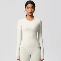Ensemble Yoga Femme 2 Pièces Sans Manches Col Halter Côtelé Sans Couture - Y3530118