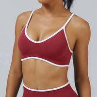 Ensemble Yoga Femme 2 Pièces Bloc Couleur Léopard Sans Couture - New Trend