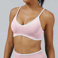 Ensemble Yoga Femme 2 Pièces Bloc Couleur Léopard Sans Couture - New Trend