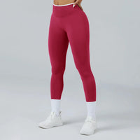 Ensemble Yoga Femme 2 Pièces Sans Couture - Legging Taille Haute et Soutien-Gorge Color Block