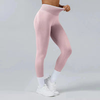 Ensemble Yoga Femme 2 Pièces Bloc Couleur Léopard Sans Couture - New Trend