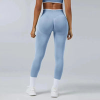 Ensemble Yoga Femme 2 Pièces Bloc Couleur Léopard Sans Couture - New Trend