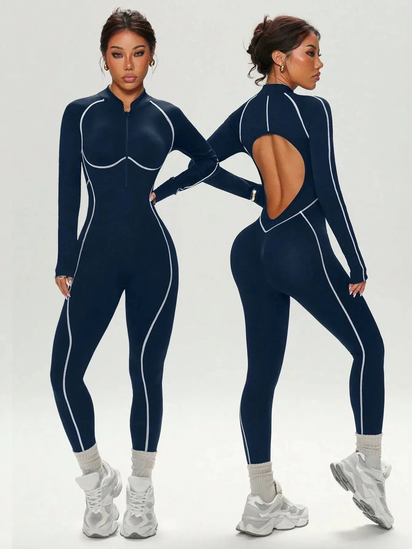 Body Yoga Femme Dos Nu Taille Haute Effet Push-Up - LT-86