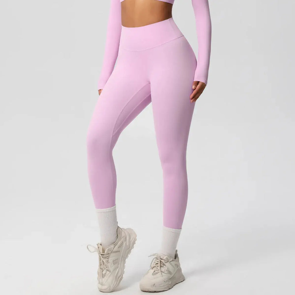 Ensemble Yoga Femme 2 Pièces Sans Manches Col Halter Côtelé Sans Couture - Y3530118