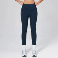 Legging Taille Haute Femme avec Poches Latérales - Extensible 4 Sens