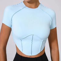 Top Yoga Femme Sans Manches Col Halter Respirant Séchage Rapide - 0673
