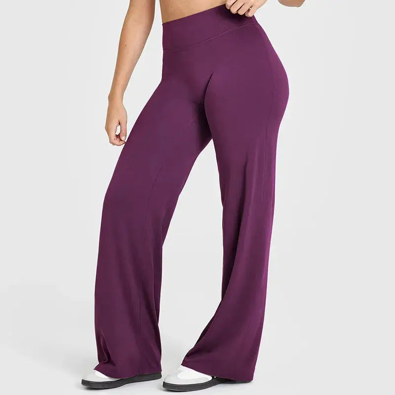Legging Yoga Femme Jambe Large Taille Haute Contrôle Ventre - YK1339-RX