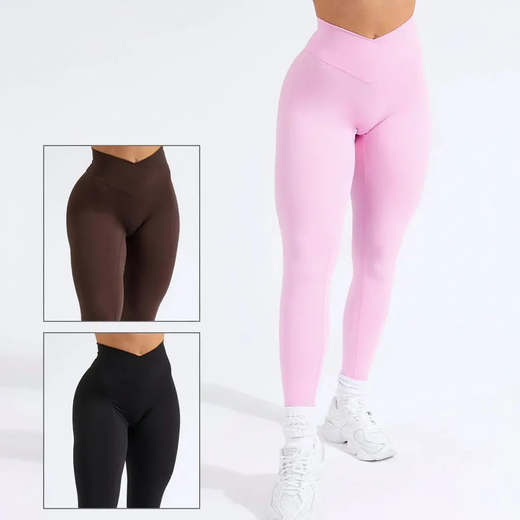 Legging Yoga Femme Taille Haute Effet Push Up Sculptant Respirant - MIKI-1220