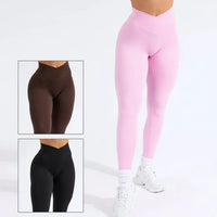 Legging Yoga Femme Taille Haute Effet Push Up Sculptant Respirant - MIKI-1220