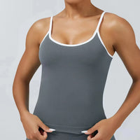 Ensemble Yoga Femme 2 Pièces Bloc Couleur Léopard Sans Couture - New Trend