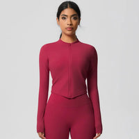 Ensemble Yoga Femme 2 Pièces Sans Manches Col Halter Côtelé Sans Couture - Y3530118