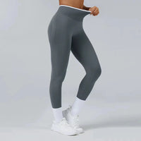 Ensemble Yoga Femme 2 Pièces Bloc Couleur Léopard Sans Couture - New Trend