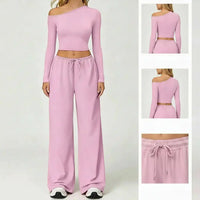 Pantalon Asymétrie jambe large taille haute ROYLES
