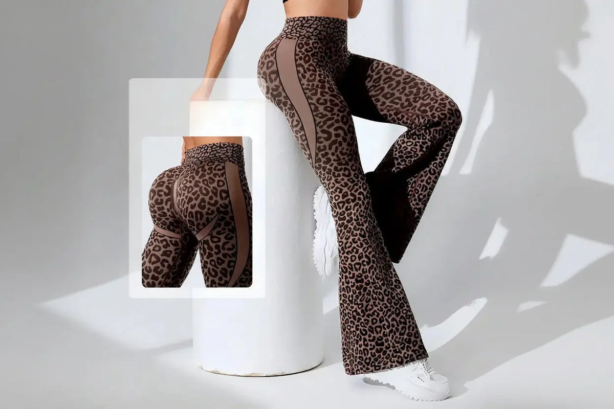 Legging Léopard Taille Haute Femme - Automne Hiver