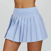 Jupe de Tennis Femme Plissée Taille Haute Anti-Exposition avec Short Intégré - BM-TN594