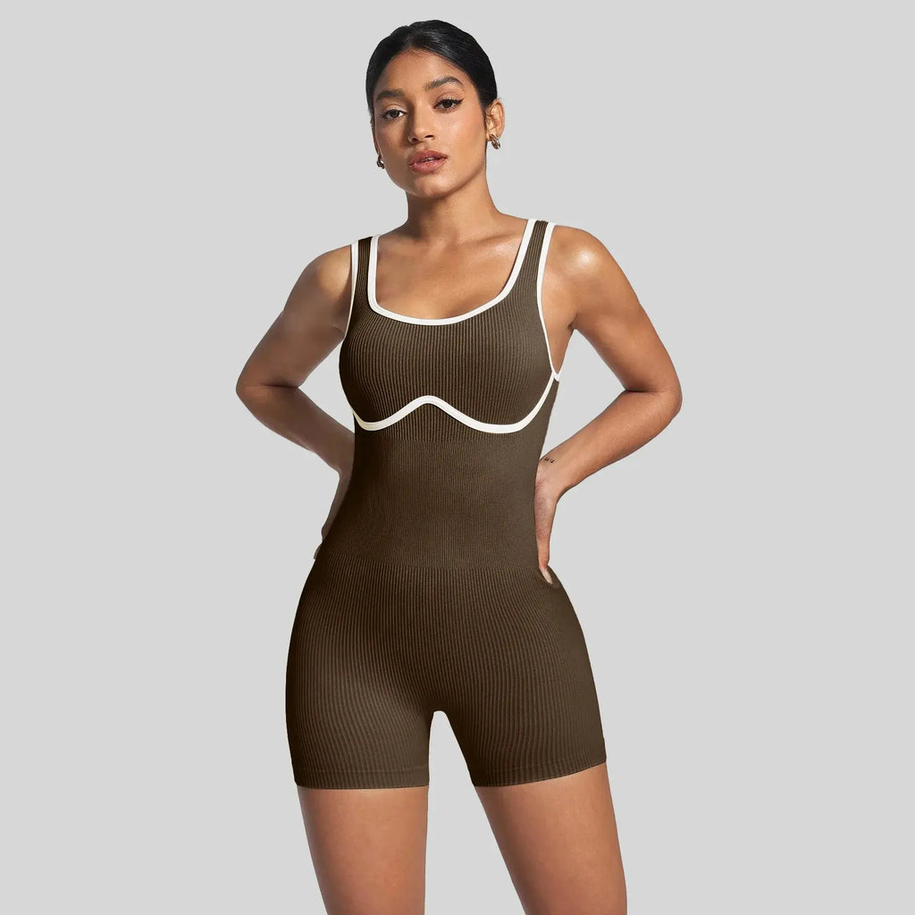 Short Femme Sans Couture à Bretelles Spaghetti - Nylon Spandex Antifroisse pour Running et Fitness