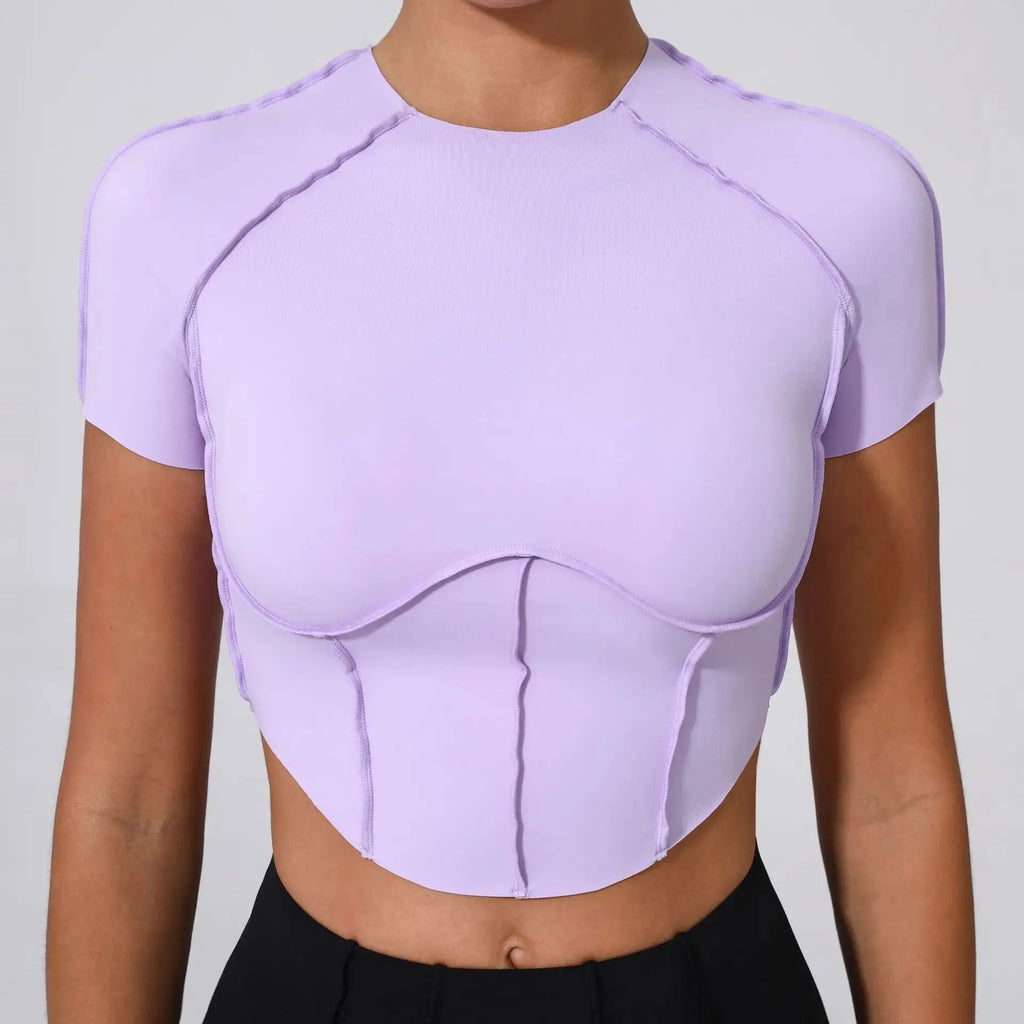 Top Yoga Femme Sans Manches Col Halter Respirant Séchage Rapide - 0673