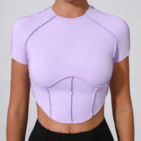 Top Yoga Femme Sans Manches Col Halter Respirant Séchage Rapide - 0673