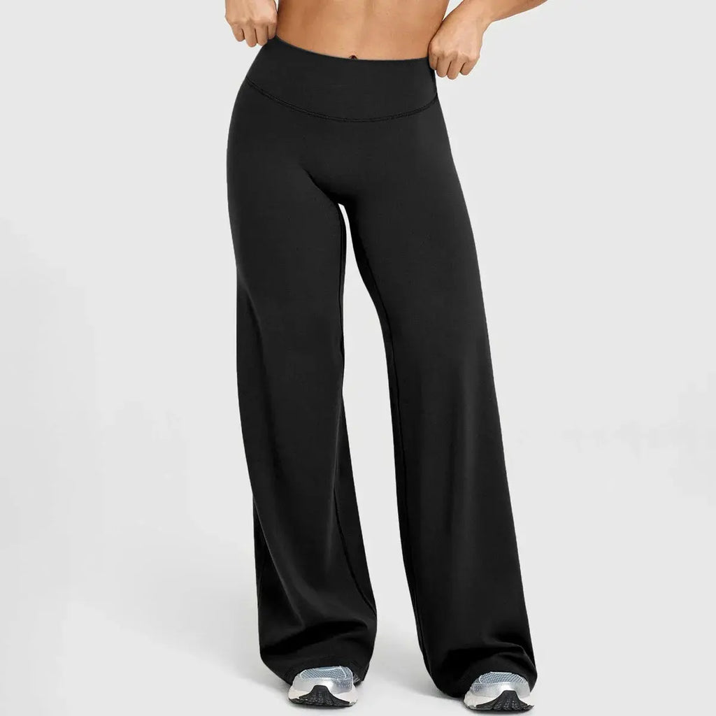 Legging Yoga Femme Jambe Large Taille Haute Contrôle Ventre - YJF1909-CK