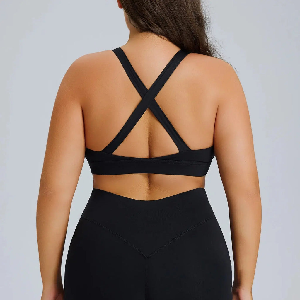 Ensemble Fitness Femme Grande Taille 3 Pièces - Soutien-Gorge, Legging et Veste