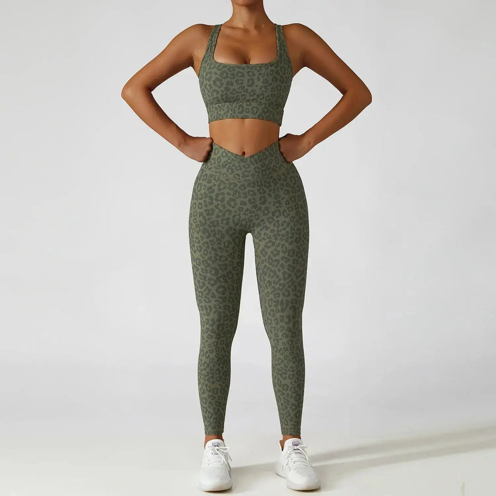 Legging Panthère côtelé imprimé léopard ROYLES