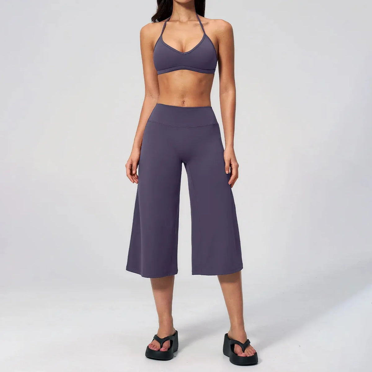 Ensemble 2 Pièces Dos Nu et Taille Haute pour Femme - Gym et Pilates