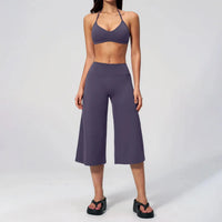 Ensemble 2 Pièces Dos Nu et Taille Haute pour Femme - Gym et Pilates