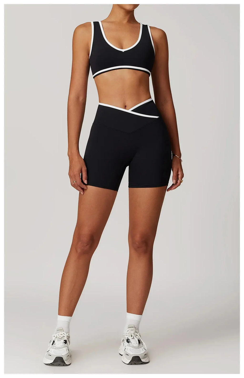 Ensemble Fitness Femme 2 Pièces Débardeur Dos Nu et Legging Taille Haute - SD491+SD350