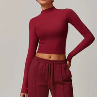 Ensemble Sport Femme 4 Pièces - Débardeur, Sweat à Capuche, Haut à Manches Longues et Pantalon Jogger - Joyyoung