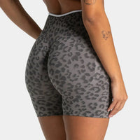 Short Léopard Taille Haute Femme - Gainant et Respirant
