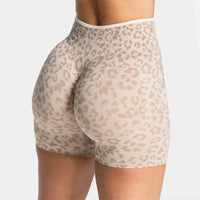 Short Léopard Taille Haute Femme - Gainant et Respirant