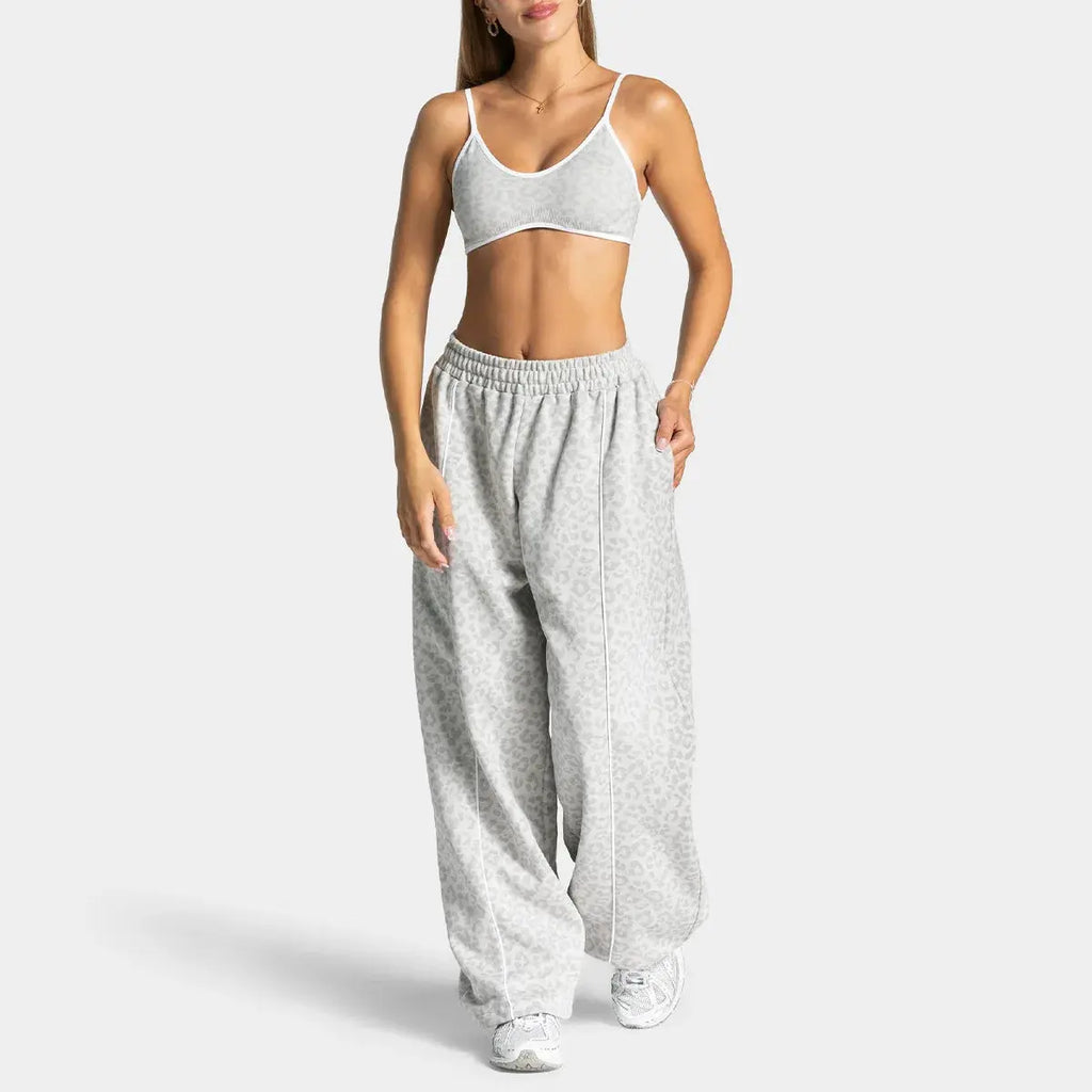 Ensemble de Sport Imprimé Léopard pour Femme